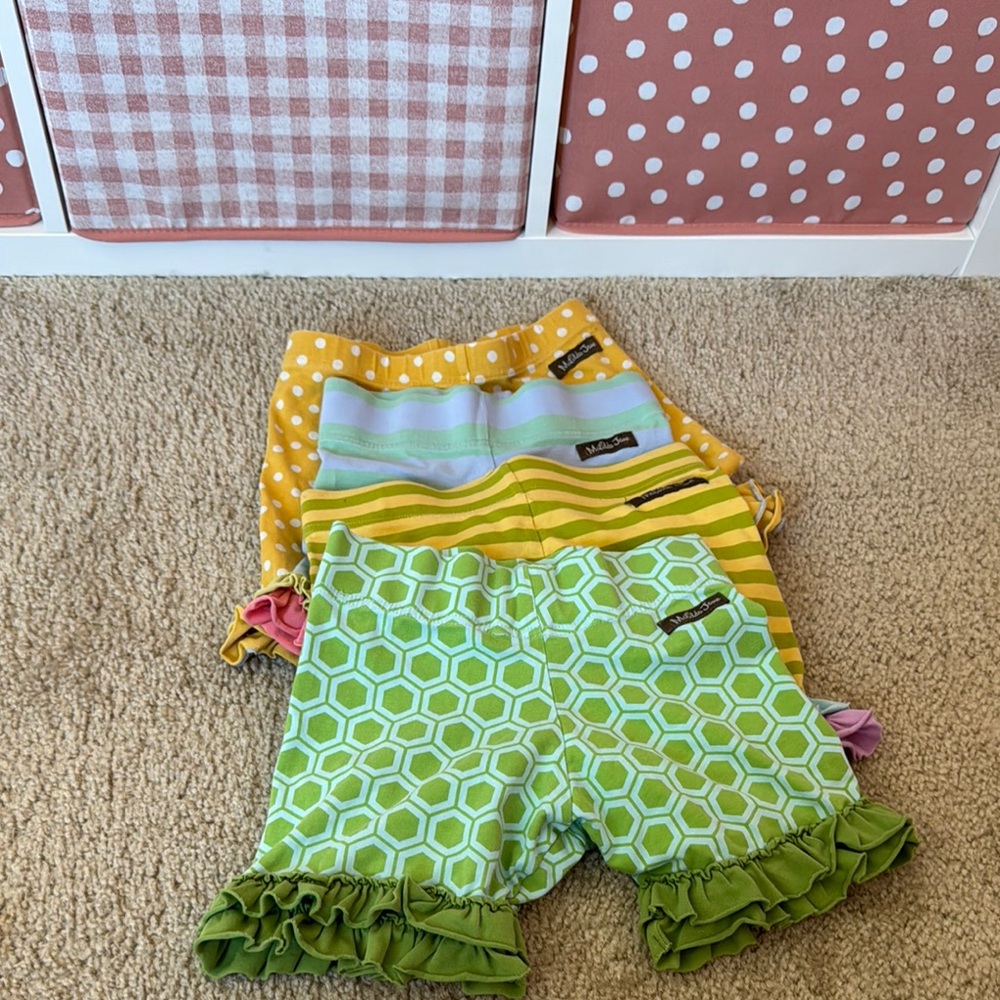 Colorful Ruffle Shorts Set